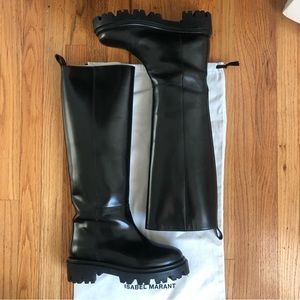 ISABEL MARANT CALF ROUNDED BOOT